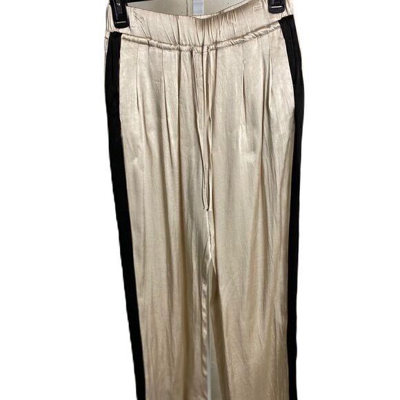 #317 ZARA Satin Champagne Pants - Picture 3 of 9